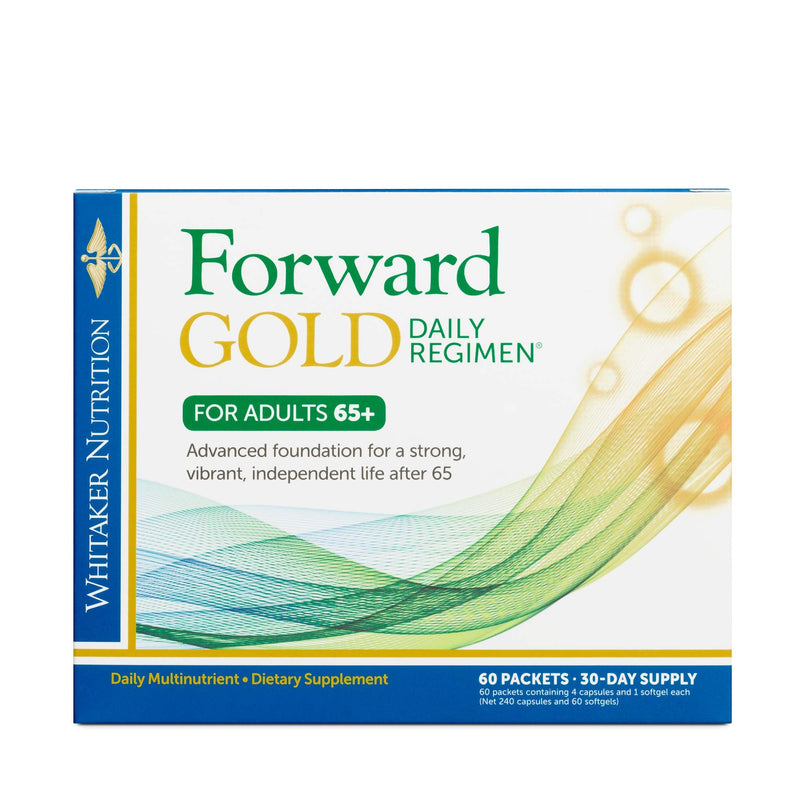 Dr. Whitaker's Forward Gold Daily Regimen Multi-Nutrient Vitamin Supplement for Adults 65+, 60 Packets (30-Day Supply) 60 Count (Pack of 1)