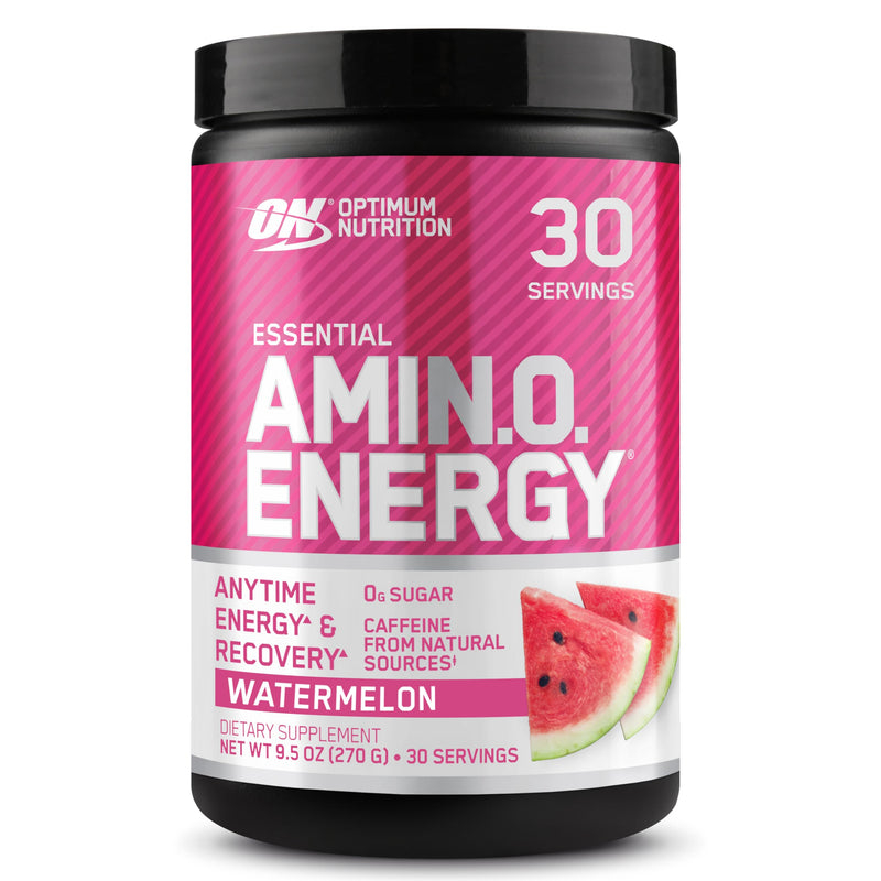 Optimum Nutrition Amino Energy - Pre Workout with Green Tea, BCAA, Amino Acids, Keto Friendly, Green Coffee Extract, Energy Powder - Watermelon, 30 Servings (Packaging May Vary) 9.5 Ounce (Pack of 1)