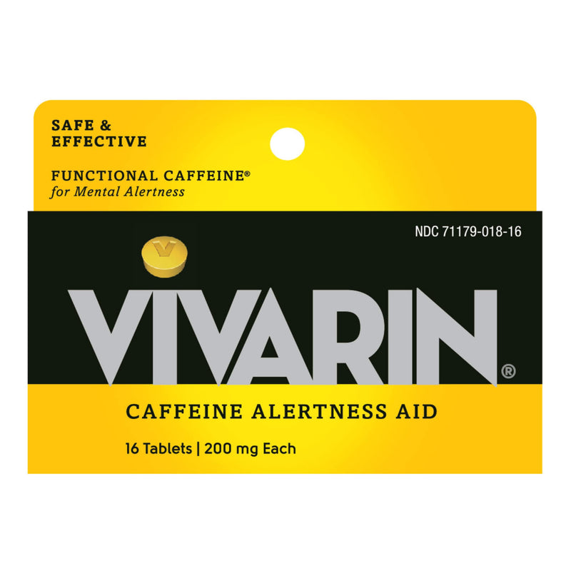 [Australia] - Vivarin, Caffeine Pills, 200mg Caffeine per Dose, Safely and Effectively Helps You Stay Awake, No Sugar, Calories or Hidden Ingredients, Energy Supplement, 16 Tablets 16 Count (Pack of 1) 