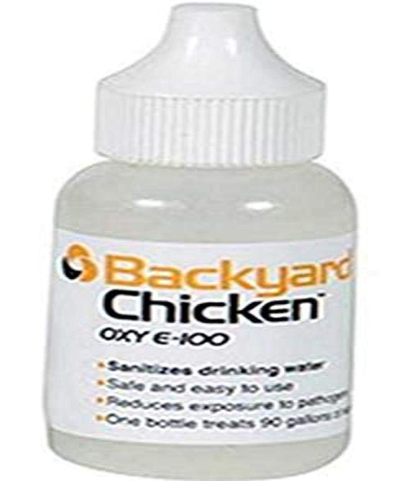 Backyard Chicken OXY E100, 30 Milliliters, Treats 90 Gallons of Water - PawsPlanet Australia