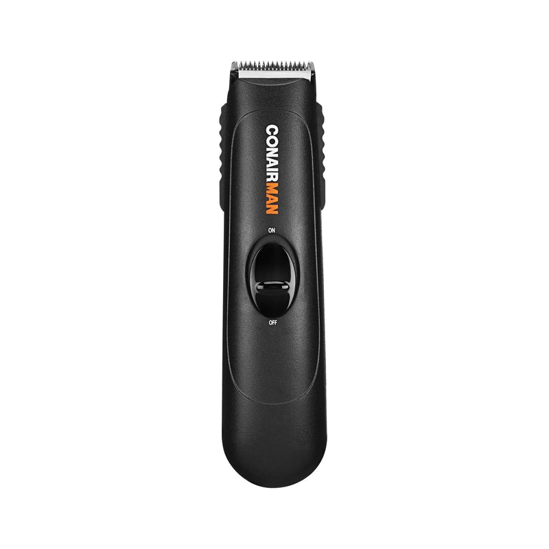 ConairMAN Beard Trimmer for Men, Includes Nose and Ear Trimmer and 5-Position Comb Attachments, 3 piece Men's Grooming Kit, Battery Operated Black 1 Count (Pack of 1)