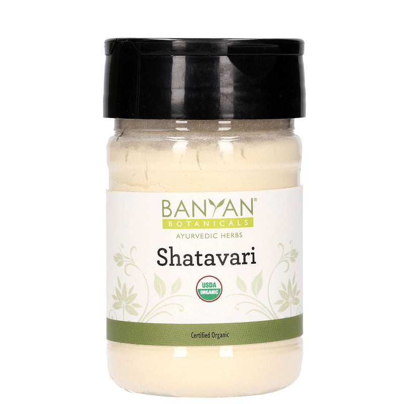 [Australia] - Banyan Botanicals Organic Shatavari Powder – Asparagus racemosus – Ayurvedic Herb for Vata & Pitta, Balanced Female Hormones, Energy & More* – Spice Jar ­– Non-GMO Sustainably Sourced Vegan FFL 