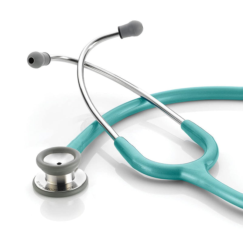 [Australia] - ADC - 604MCA Adscope 604 Pediatric Clinician Stethoscope, 30.5 inch Length, Metallic Caribbean 