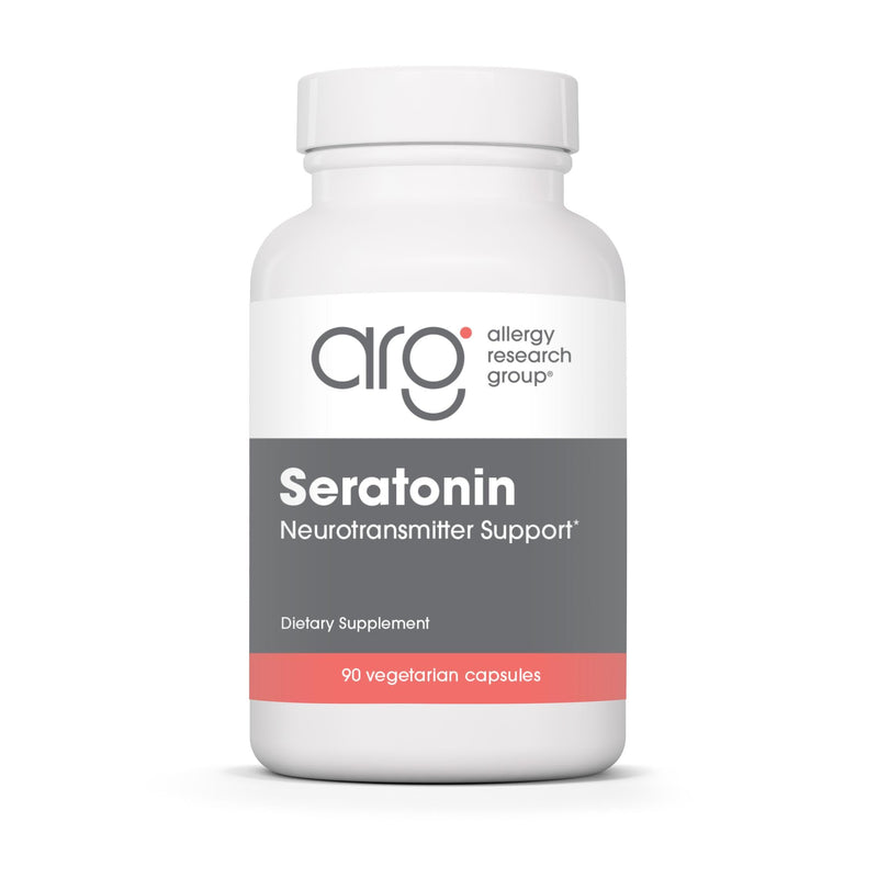 Allergy Research Group ARG Seratonin Neurotransmitter Support, 90 Capsules | Vitamin C, Niacin, Folate and More Supporting Serotonin Pathway Balance, Positive Outlook and Restfulness