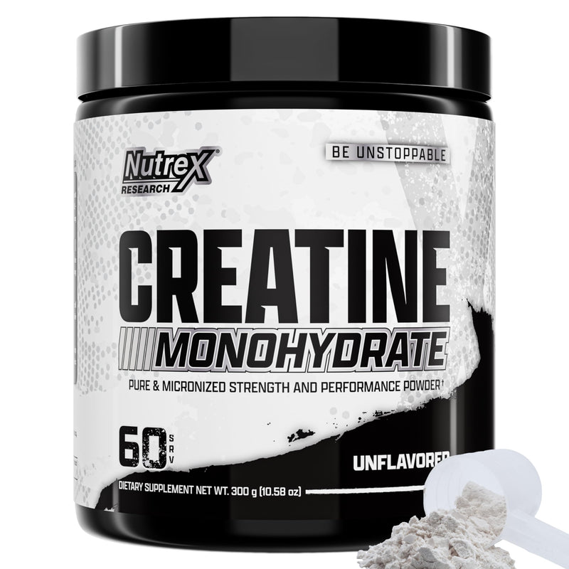 [Australia] - Nutrex Research Creatine Monohydrate Powder Unflavored | 5G Micronized Creatine Powder Per Serving | 60 Servings 60 Servings (Pack of 1) 