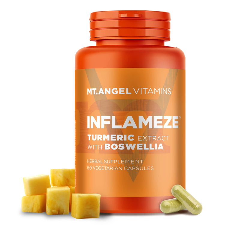 [Australia] - Mt. Angel Vitamins - InFlamEze, Boswellia, Curcumin, Quercetin, Bromelain (60 Vegetarian Capsules) 