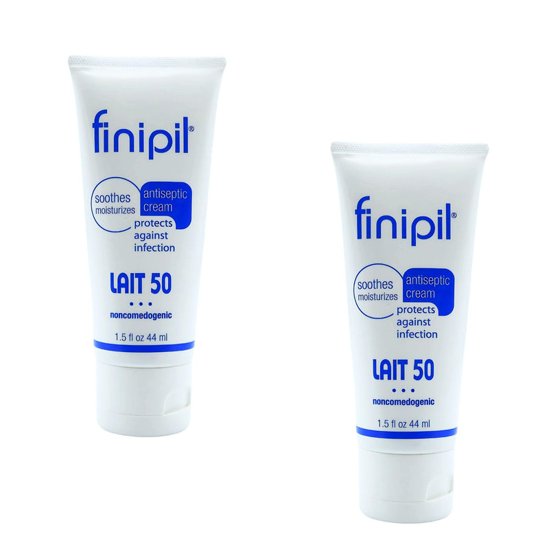 [Australia] - Nufree Finipil Lait 50 – Antiseptic Post-Hair Removal Lotion, Soothes & Protects Skin, Set of 2 Tubes 44 Ml 
