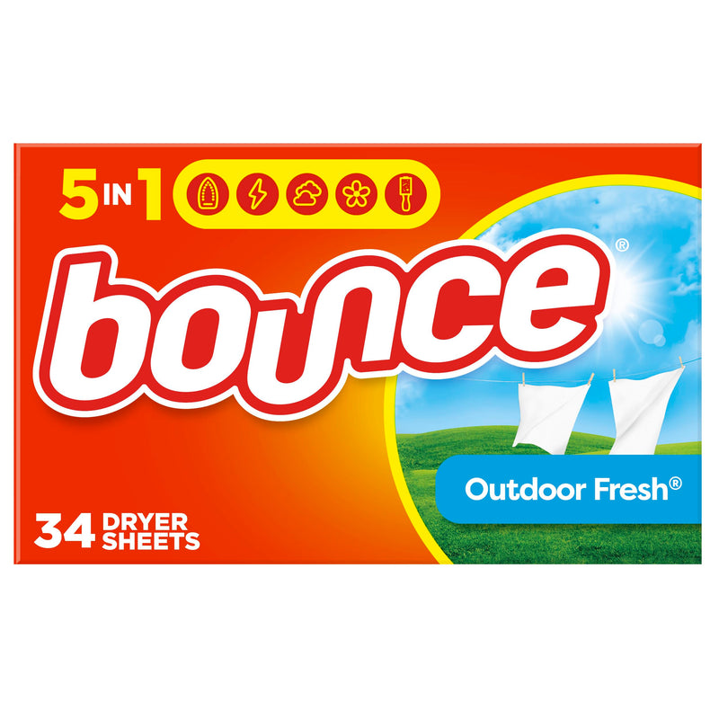 [Australia] - Bounce Fabric Softener Dryer Sheets, Outdoor Fresh Scent, 34 Count 34 Count (Pack of 1) 
