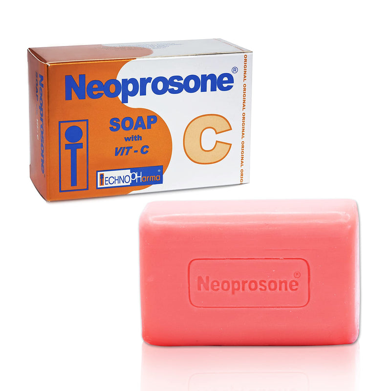 Neoprosone, Skin Brightening Soap | 7oz / 200g | Exfoliating, Cleansing Bar, Helps to Reduce Spots on: Knees, Elbows, Face, Private Areas | For Women and Men, with Vitamin C and Castor Oil 0.04 Ounce (Pack of 1)