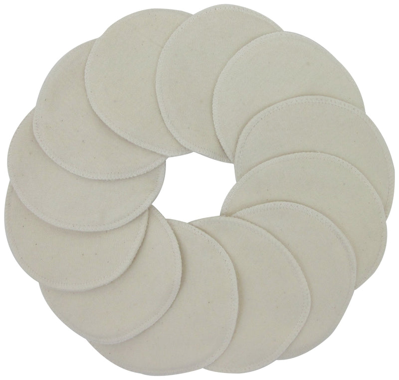 [Australia] - TL Care Twin Pack Nursing Pads Made with Organic Cotton, Natural Color, 12 Count 