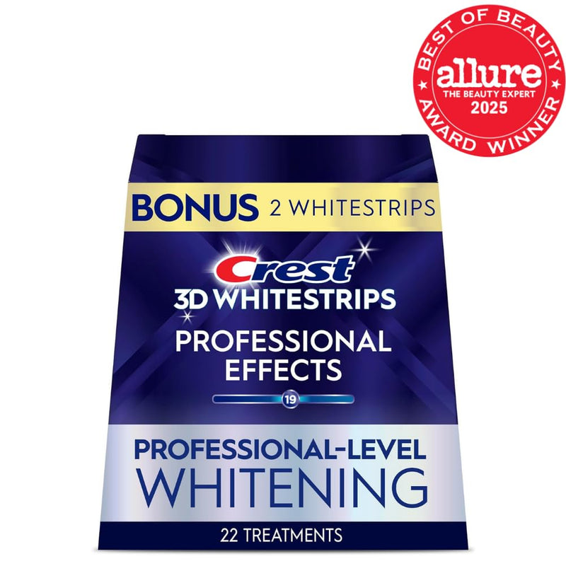 [Australia] - Crest 3D Whitestrips, Professional Effects, Teeth Whitening Strip Kit, 44 Strips (22 Count Pack) 