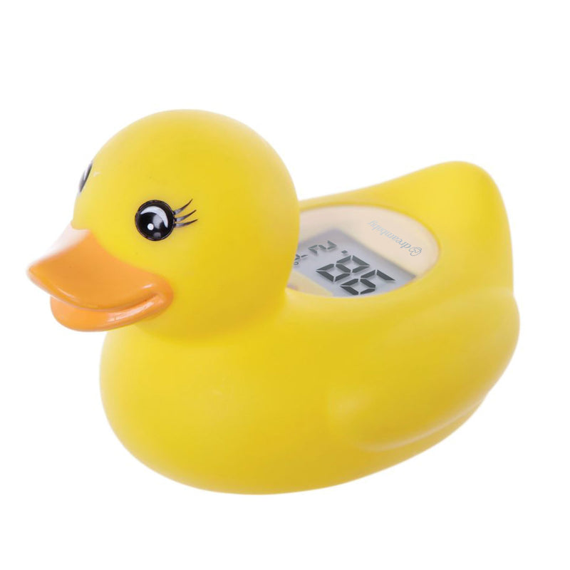 [Australia] - Dreambaby Duck Baby Bath Thermometer - Instant Read Digital Thermometer for Water and Room Temperature - Floating Baby Bath Toy - Newborn Must-Have 