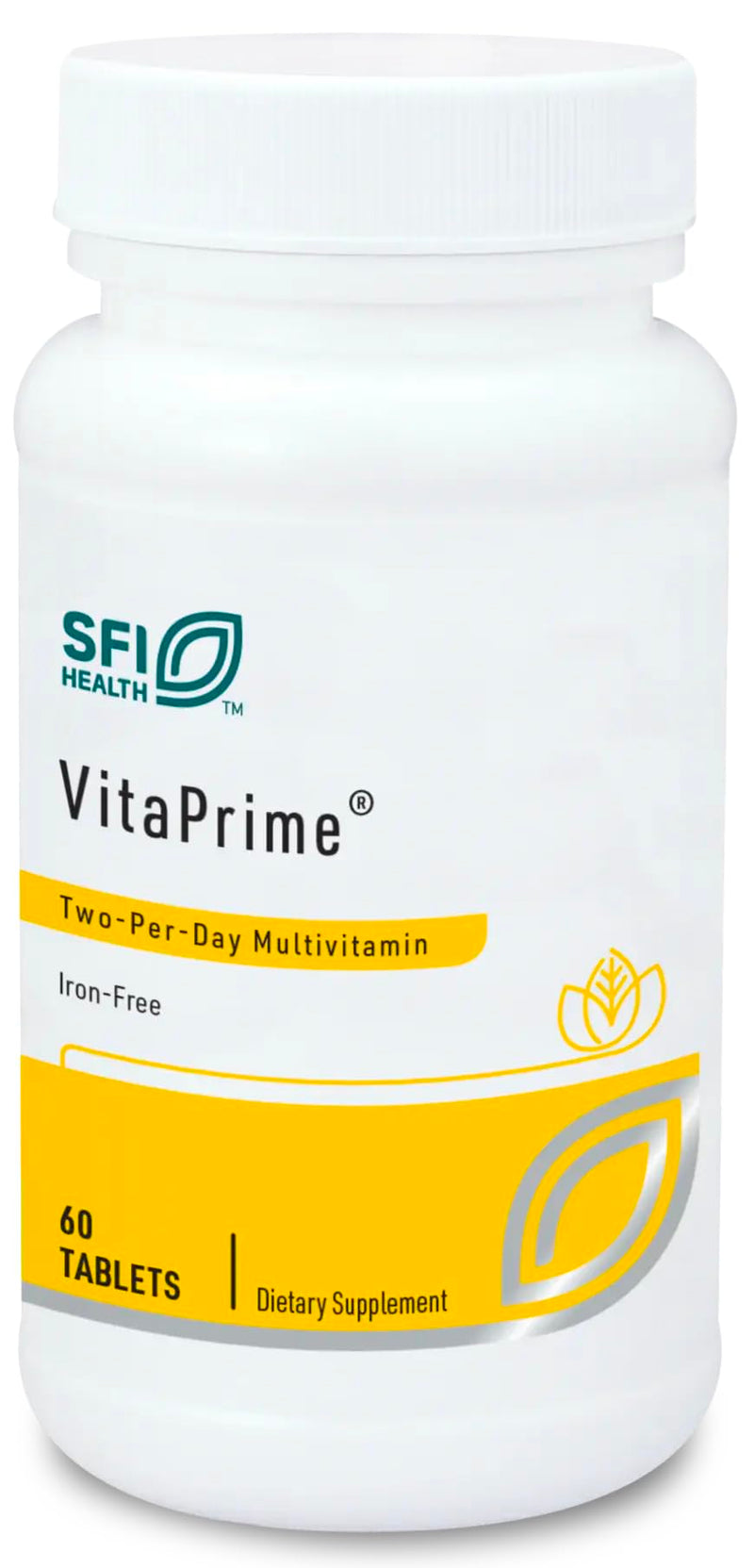 SFI Health Klaire Labs VitaPrime, 60 Tablets | Promote Immune Function & Support Nutritional Gaps, Iron Free Multivitamin for Women & Men 60 Count (Pack of 1)