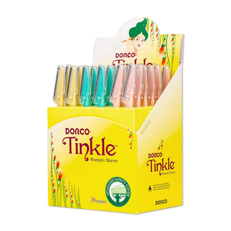 [Australia] - Tinkle Women's Shaver Razors, Pack of 36 | Dermaplaning Razor Tool | Skincare Party Favors Beauty Holiday Stocking Stuffers Gift 