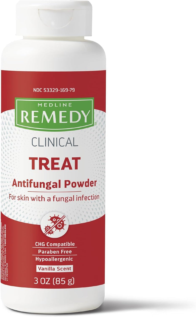 [Australia] - Medline Remedy Phytoplex Antifungal Powder, Skin Treatmeant with Miconazole Nitrate, Lightly Scented, 3-oz Bottle 