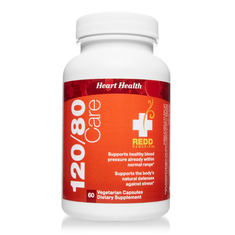 [Australia] - Redd Remedies, 120/80 Care, Promotes Healthy Blood Flow with Hawthorn Berry, Leaf and Flower, 60 Capsules Standard Packaging 