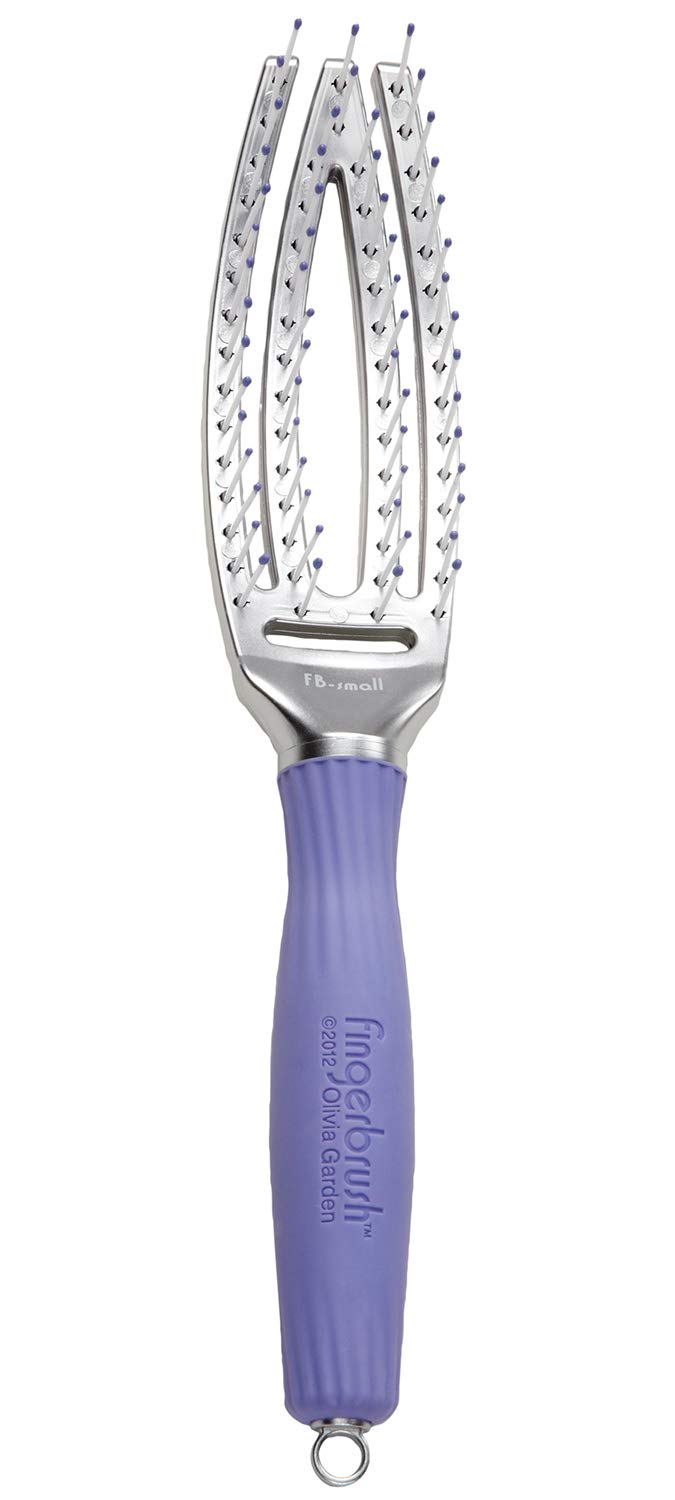 Olivia Garden Finger Brush Scalp-Hugging & Vented Paddle Hair Brush FB Small