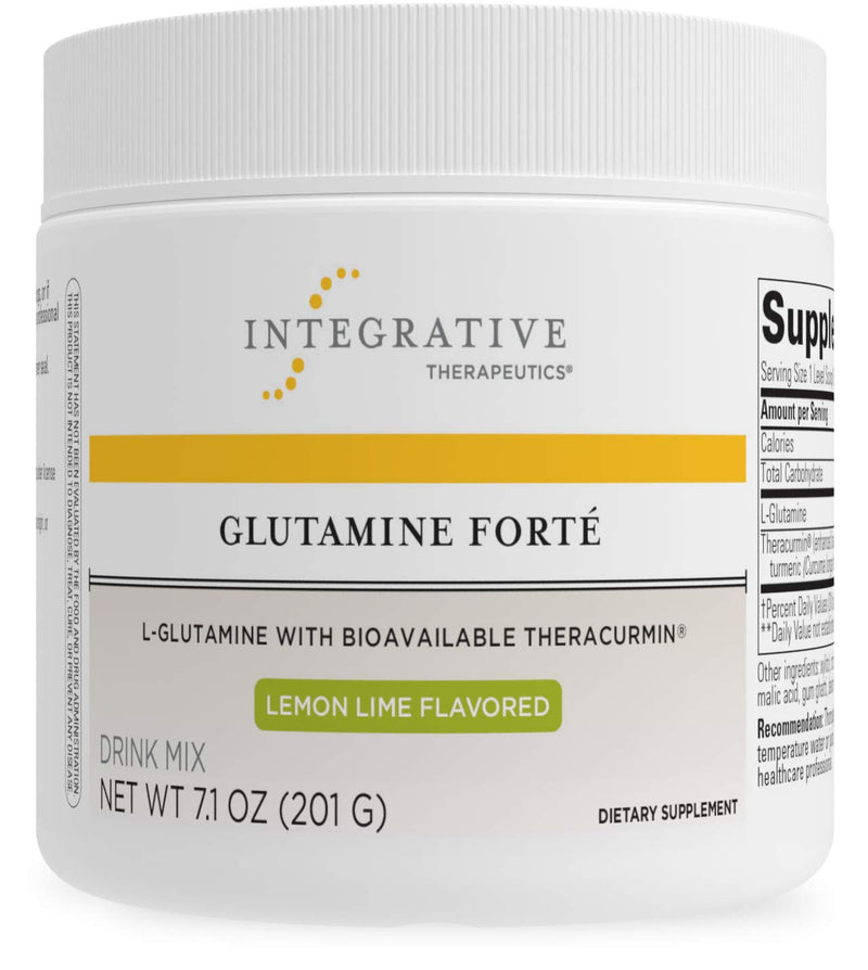 [Australia] - Integrative Therapeutics Glutamine Forté - L-Glutamine Powder for Gut Health Support* - Healthy Gut Support Supplement for Men & Women* - Water-Dispersible Form of Turmeric - 7.09 oz 