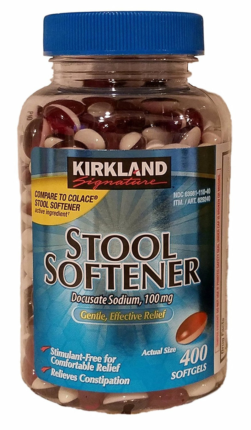 [Australia] - Kirkland Signature Stool Softener 100 mg, 400 Softgels 