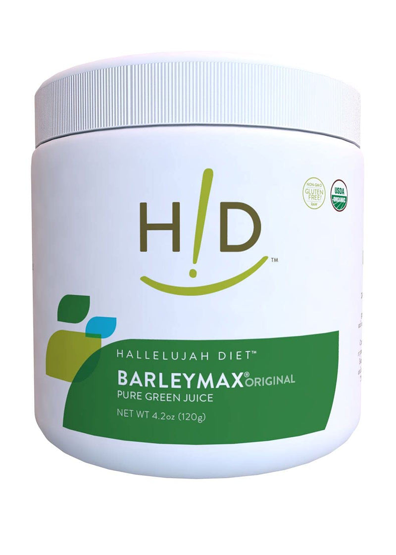 [Australia] - Hallelujah Diet Organic BarleyMax - Barley and Alfalfa Grass Juice Powder, Original, 4.2oz (30 Day Supply) 