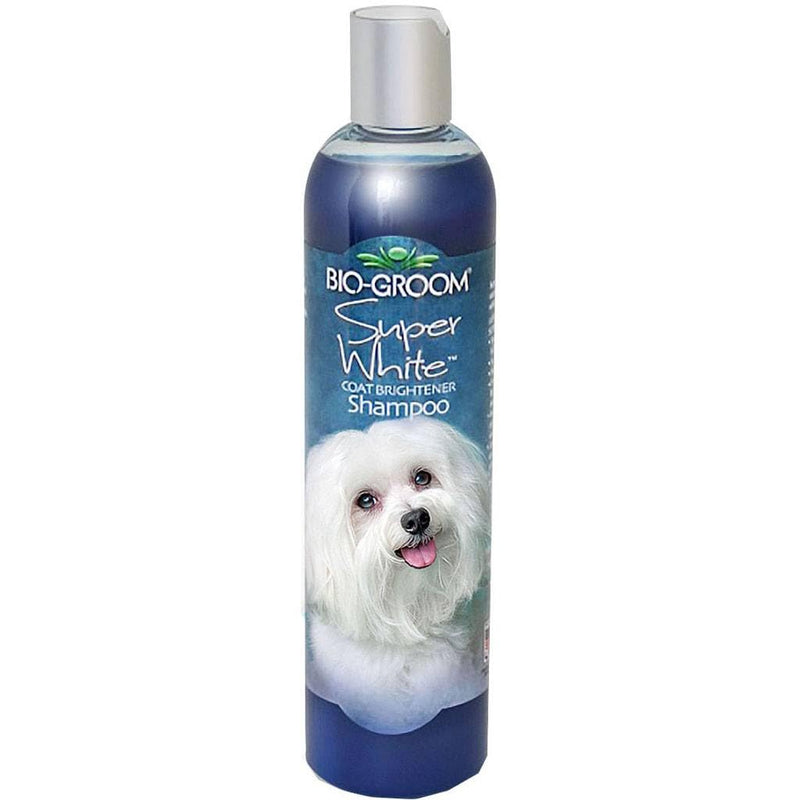 Bio-Groom Super White Dog Shampoo Whitening Pet Shampoo, Dog Bathing Supplies, Puppy Wash, Dog Grooming Supplies, Cruelty-Free, Made in USA, Coat Brightener Shampoo12 fl oz 1-Pack - PawsPlanet Australia