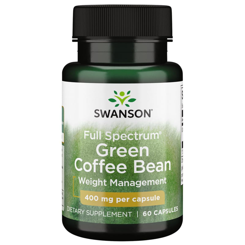 [Australia] - Swanson Full Spectrum Green Coffee Bean 400 Milligrams 60 Capsules 