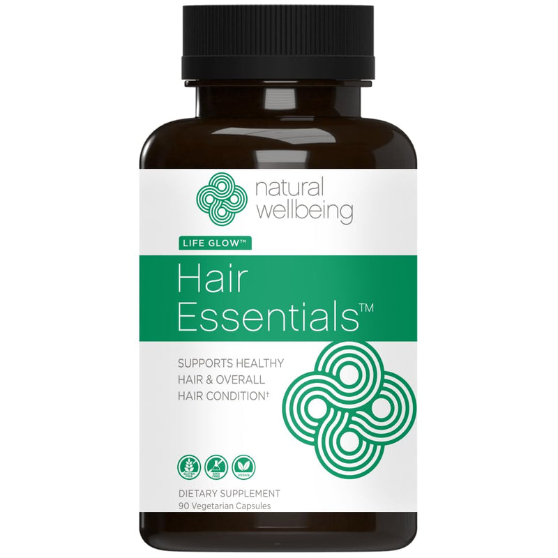 Natural Wellbeing Hair Essentials – DHT Blocker Hair Growth Supplement for Women & Men – Saw Palmetto, Biotin, – Vegan Capsules – Stops Shedding & Thinning (90 Count, 1-Month Supply) 90 Count (Pack of 1)