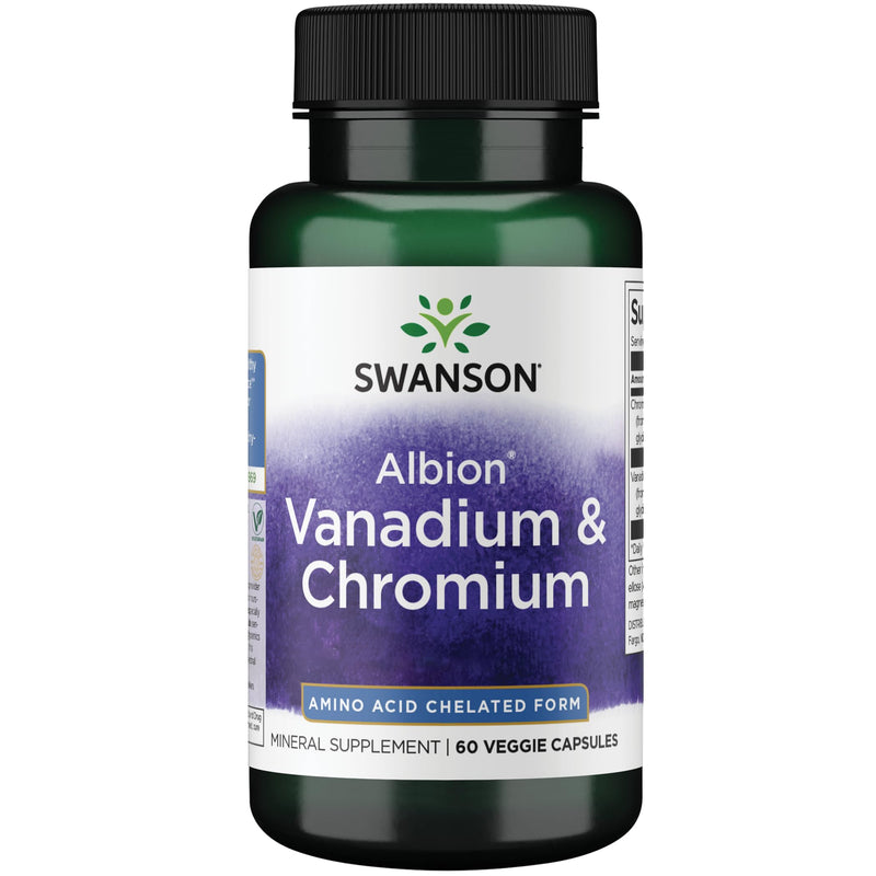 [Australia] - Swanson Albion Chelated Vanadium and Chromium 60 Veg Capsules 