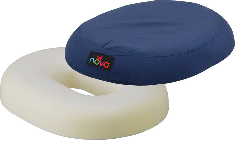 [Australia] - NOVA Medical Products Donut Pillow Seat Cushion, Blue, 18", 1 Count 18 Inch 