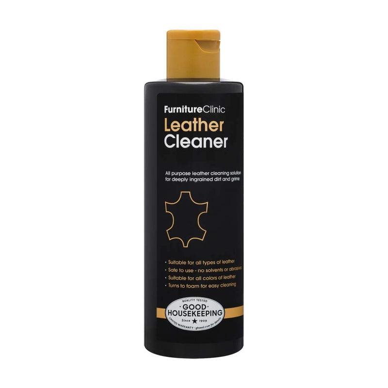[Australia] - Furniture Clinic Leather Cleaner | Non-Toxic | Removes Dirt & Grime | All-Purpose Cleaning Solution for Couches, Car Seats, Purses, Shoes & Saddles | Restores All Leather Types | 8.5oz / 250ml 250 ml / 8.5 Fl Oz 