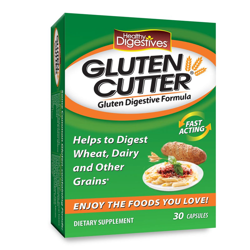 [Australia] - Healthy Digestives Gluten Cutter Enzyme Formula - Helps Improve Your Bodies Gluten Digestion and Assist in Breaking Down Wheat, Dairy and Other Grains - Capsules - 30 Servings 