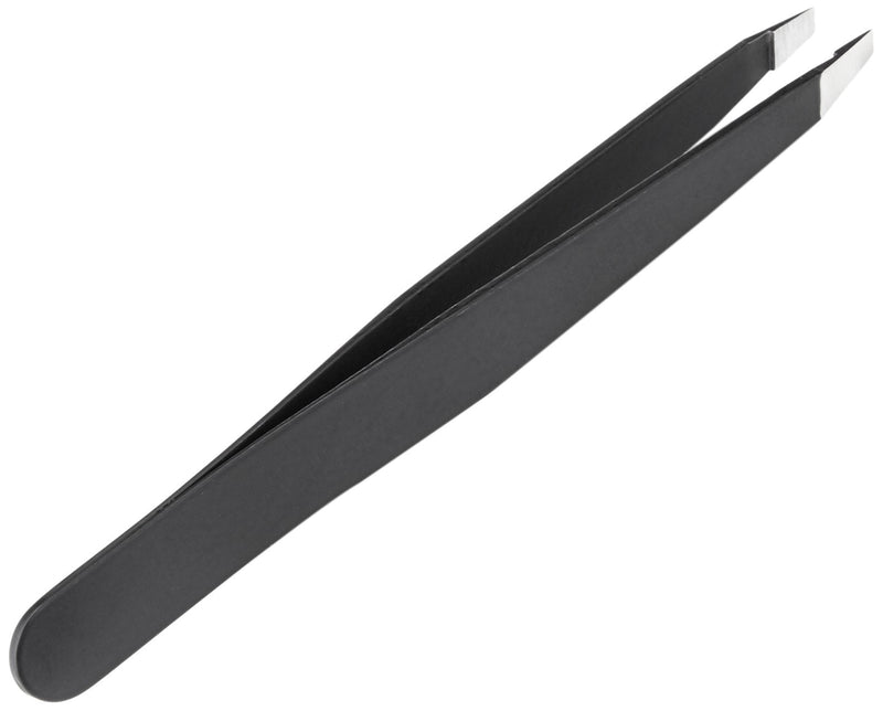 The BrowGal – Professional Hand-Made Slant Tweezer – Exclusive for Eyebrows Facial Hair, Ingrown Hair Removal & Blackhead - Handy & Portable Tool, Easily Grip with Safety, Anti-rust – 3.9 In, Black