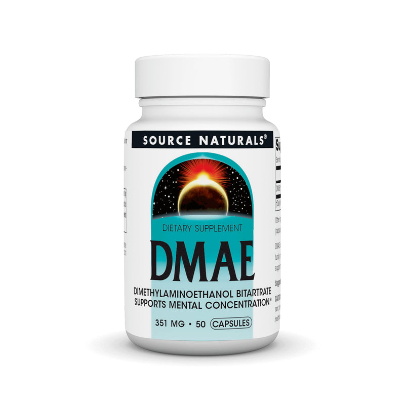 [Australia] - Source Naturals DMAE, Dimethylaminoethanol Bitartrate - Supports Mental Concentration - 50 Capsules 