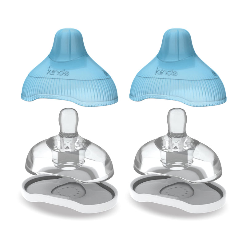 [Australia] - Kiinde Twist Active Latch Nipples for Breast Milk, Discourages Lazy Latching, Seamless Transition Between Bottle and Breast, Helps Relieve Colic - Medium Flow (2 Pack) 1 Count (Pack of 2) 