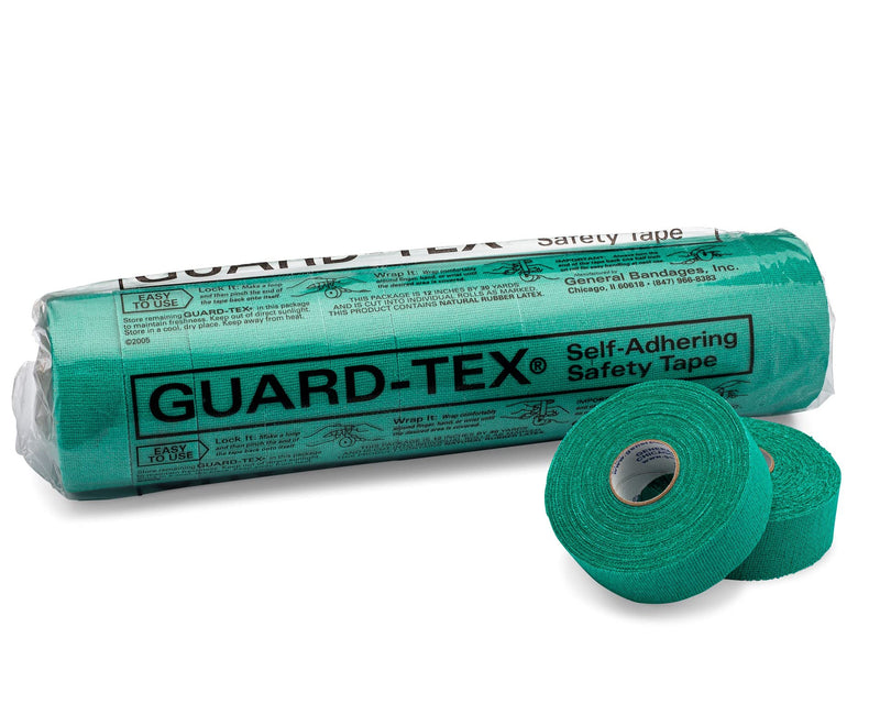 [Australia] - Guard-Tex® Green Finger Tape 1 inch - Self-Adhesive No Residue - 12 Rolls - 90ft Per Roll - 1080ft Total 