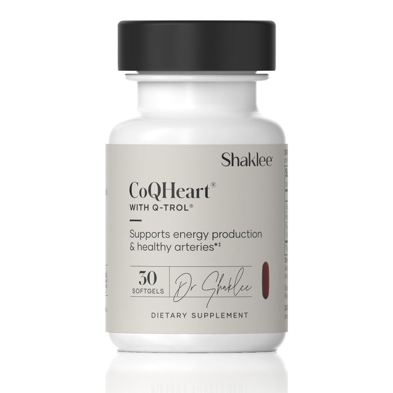 Shaklee - CoQHeart® with Q-Trol® - Heart Health Supplement - 30 Softgels | Combines coenzyme Q10 with a proprietary Q-Trol® blend, Includes resveratrol and complementary plant-based ingredients