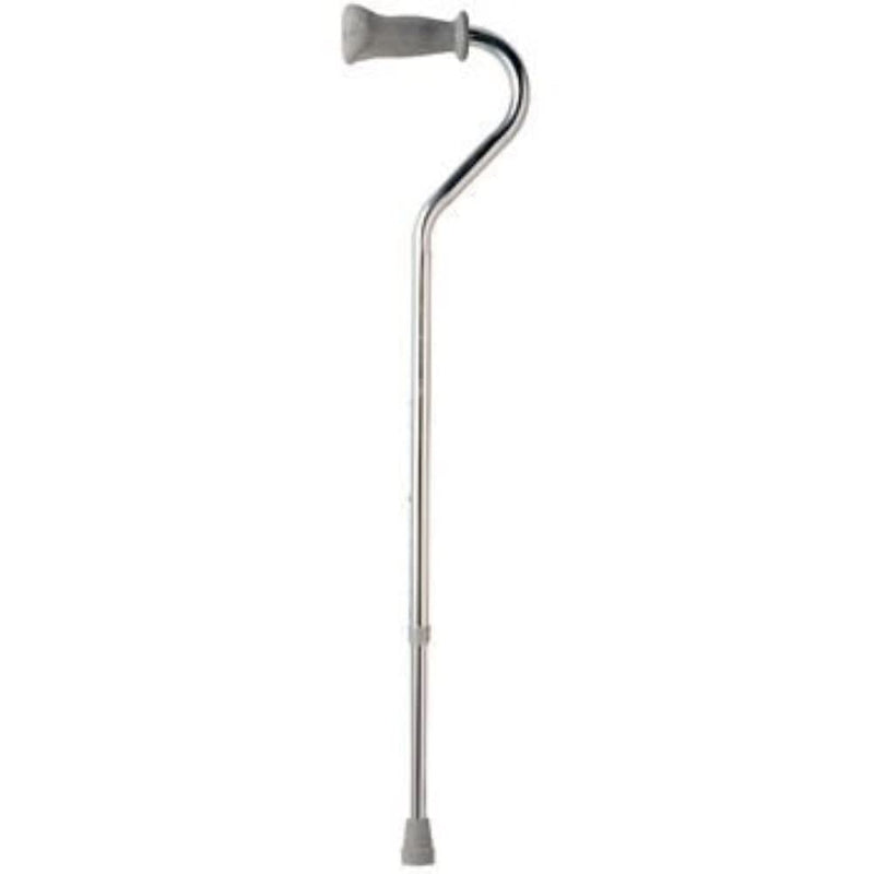 [Australia] - Sammons Preston Adjustable Aluminum Walking Cane with Standard Handle, Ergonomic Cane, Orthopedic Cane, Offset Walking Stick for Independent Mobility, Comfort Handle for Elderly, Disabled, Handicapped 