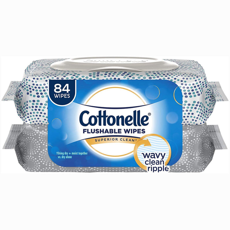 [Australia] - Cottonelle Fresh Care Flushable Cleansing Cloths, 1-Ply, 3.73 x 5.5, White, 84/Pack 84 Count (Pack of 1) 