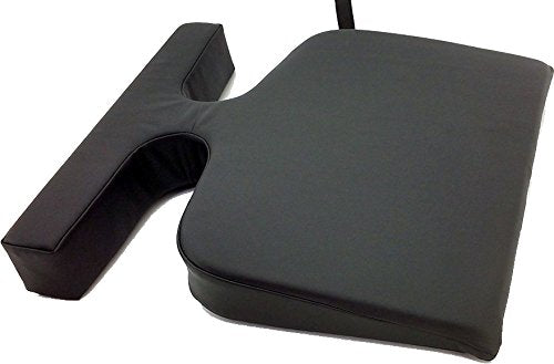 [Australia] - Therapist's Choice® Comfort Bolster Wedge, Massage Table Breast Pillow, Prone Pillow (Black) Black 
