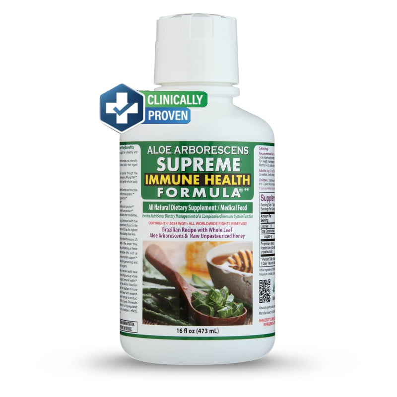 [Australia] - Aloe Arborescens - Supreme Immune Health Formula - for Healthy Immune System Function - Aloe Juice + Honey (16 Ounces) (1) 