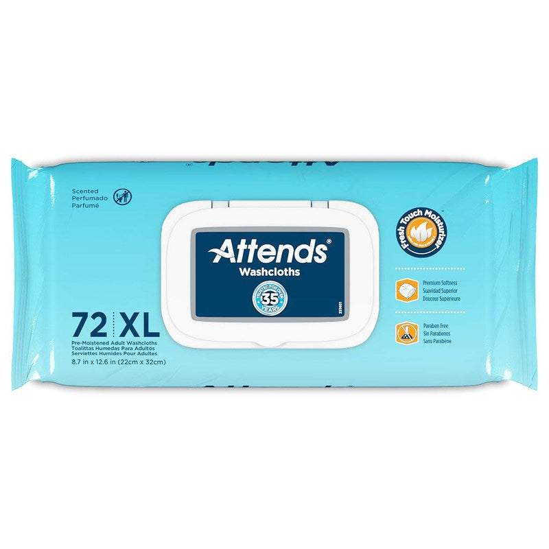 [Australia] - Attends Washcloths Large, 72 Count 