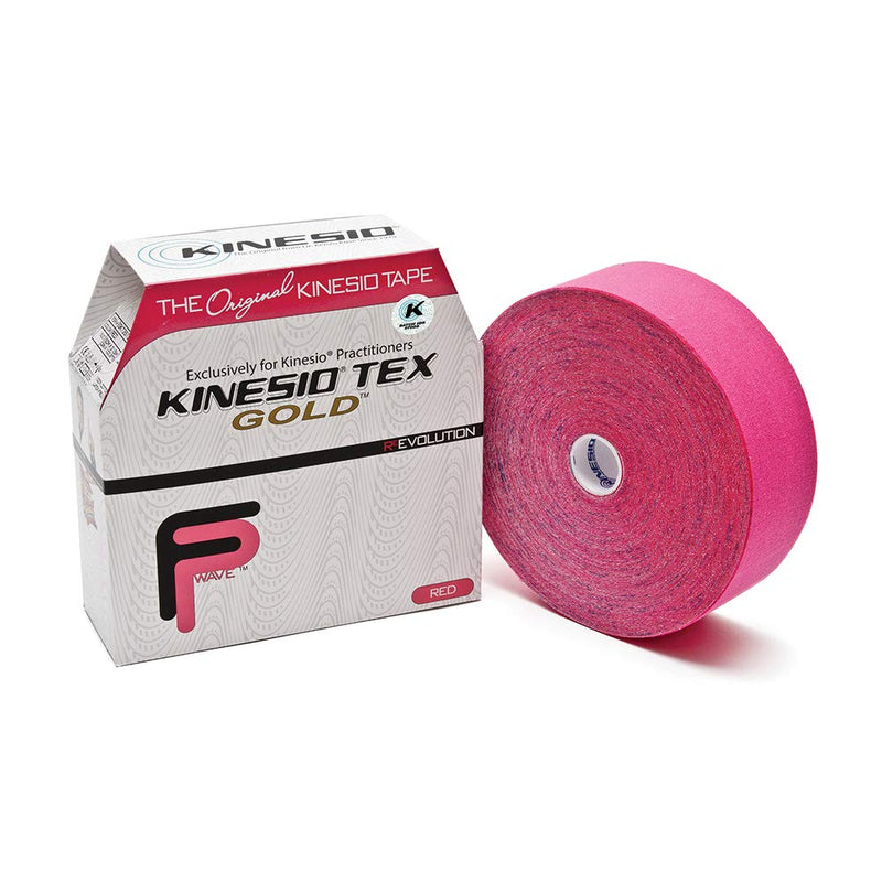 [Australia] - Kinesio Taping - Elastic Therapeutic Athletic Tape Tex Gold FP - Bulk Roll - Red – 2 in. x 103 ft 