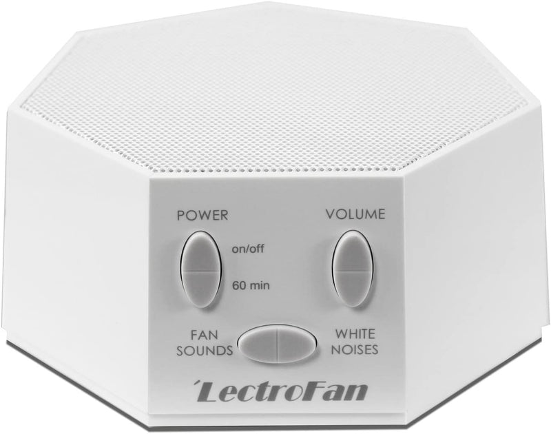 [Australia] - LectroFan High Fidelity White Noise Machine with 20 Unique Non-Looping Fan and White Noise Sounds and Sleep Timer Classic-White 
