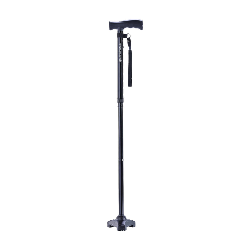 [Australia] - HurryCane HCANE-BK-C2 Freedom Edition Foldable Walking Cane with T Handle, Original Black 