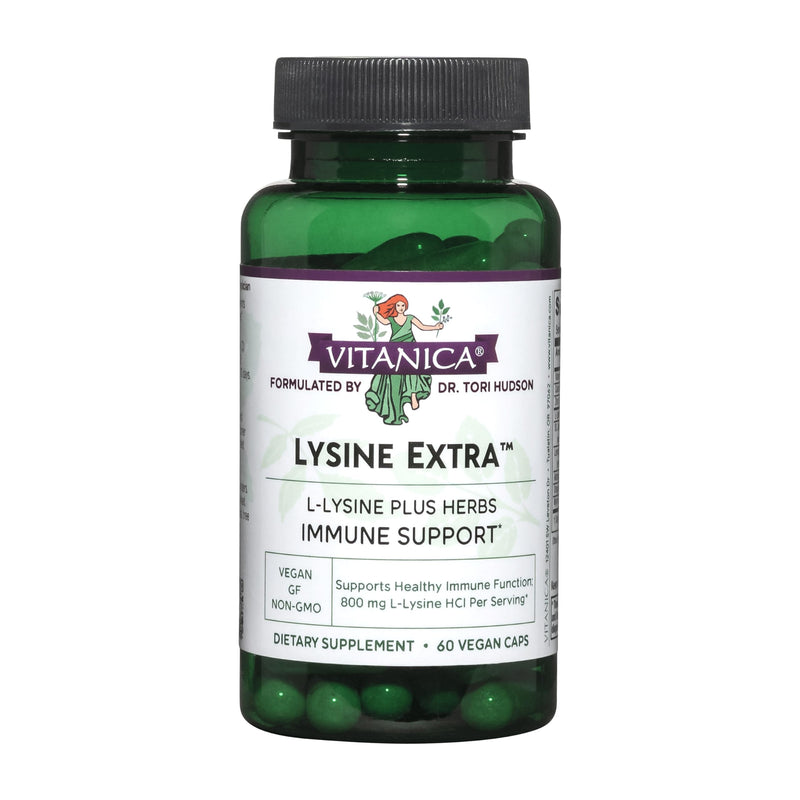 [Australia] - Vitanica Lysine Extra, Immune System Support, Vegan, 60 Count Lady - 60 Capsules 