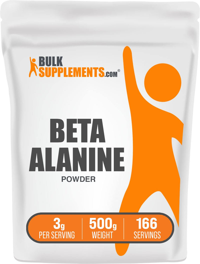 [Australia] - BulkSupplements.com Beta Alanine Powder - Beta Alanine Supplement, Beta Alanine Pre Workout, Beta Alanine 3000mg - Unflavored & Gluten Free, 3g per Serving, 500g (1.1 lbs) (Pack of 1) 166 Servings (Pack of 1) 