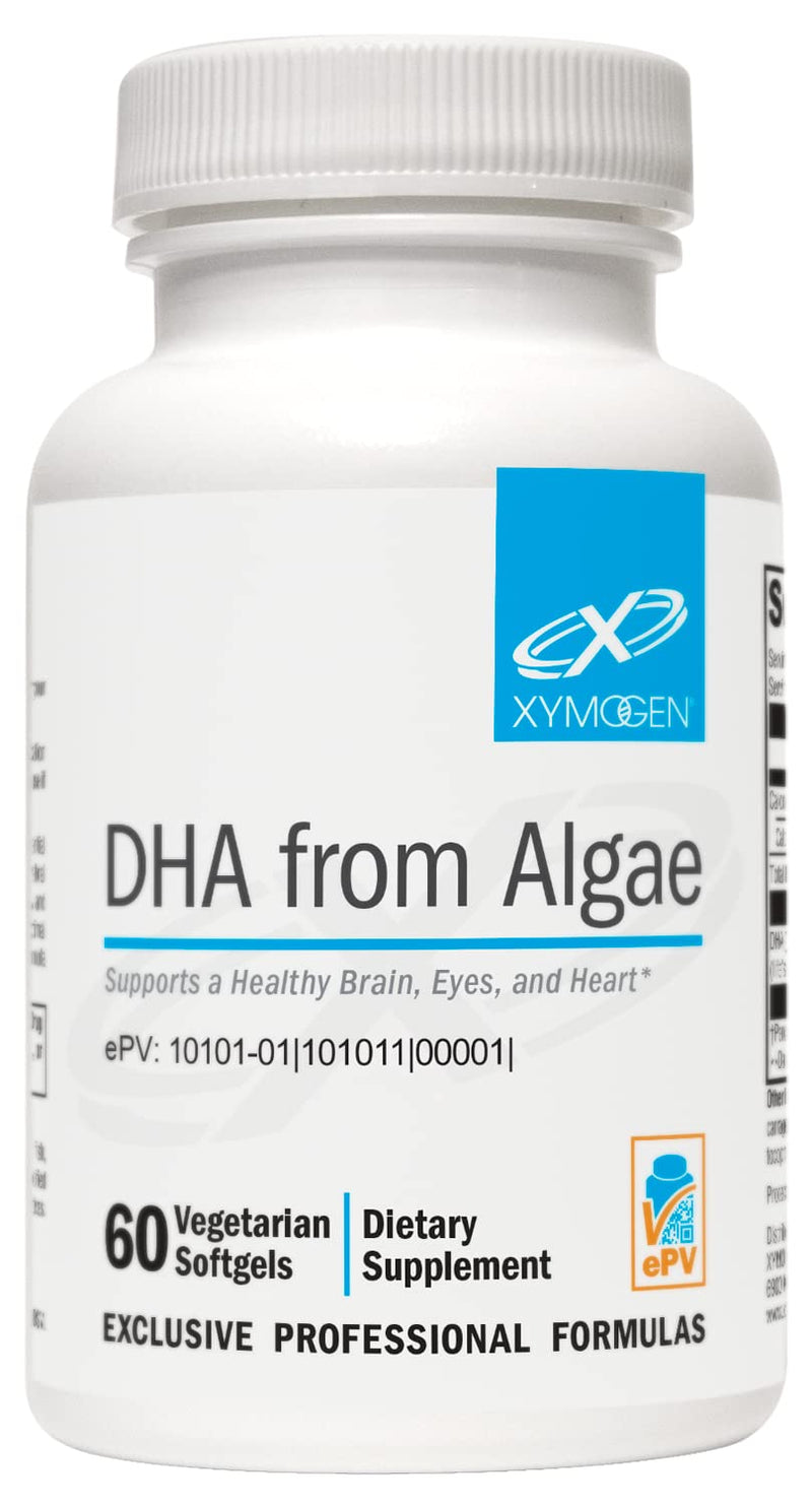 [Australia] - XYMOGEN DHA from Algae - DHA Omega-3 Supplement - Supports Brain, Eye, Heart + Immune Health (60 Softgels) 