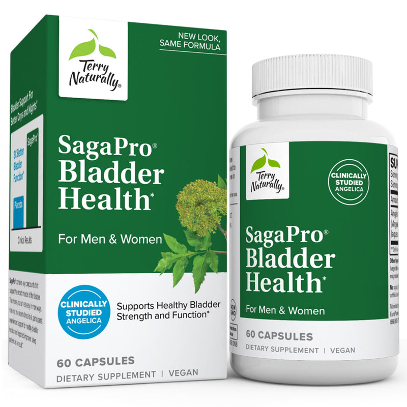 [Australia] - Terry Naturally SagaPro Bladder Health - 60 Capsules - Supports Bladder Strength & Function for Men & Women - Non-GMO, Vegan, Gluten Free - 60 Servings 60 Count (Pack of 1) 