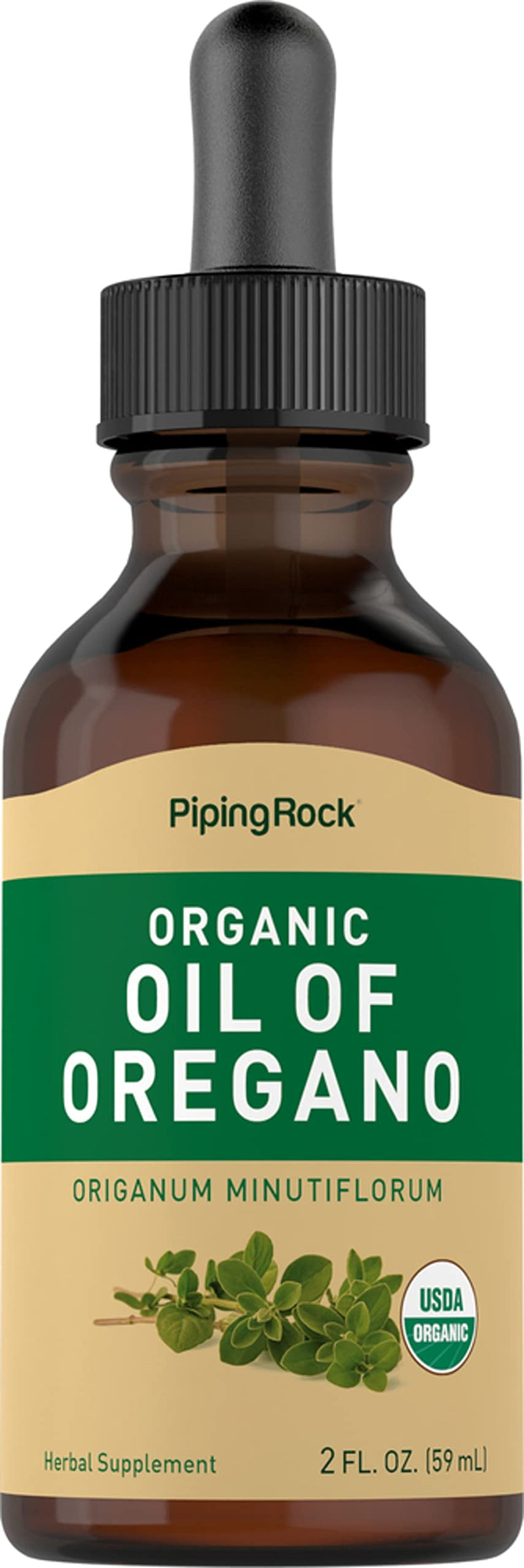 [Australia] - Piping Rock Oil of Oregano Organic Liquid Drops | 2 fl oz | with Extra Virgin Olive Oil | Herbal Extract Supplement | Non-GMO, Gluten Free 
