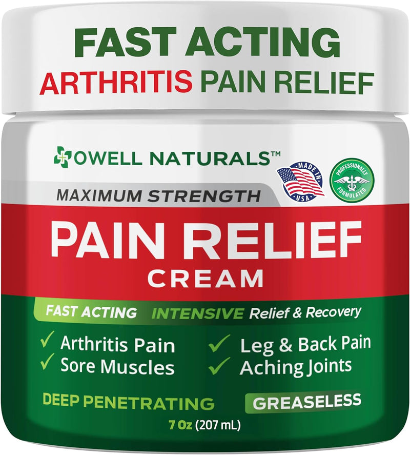 [Australia] - Arthritis Pain Relief Cream, Amish Origins Maximum Strength Deep Penetrating Relieving for Aches, Neuropathy, Joint, Muscle, Back, Knee, Feet, Hand, Ankle, Restless Legs, Shoulder 